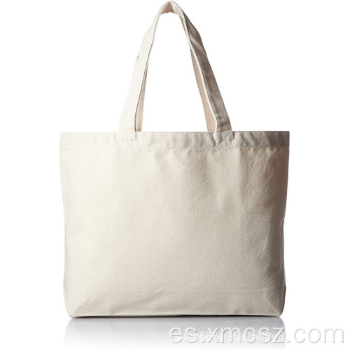 Bolsos de compras reutilizables lisos de color blanco roto